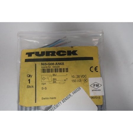 Turck 10-30V-Dc Proximity Sensor NI3-G08-AN6X